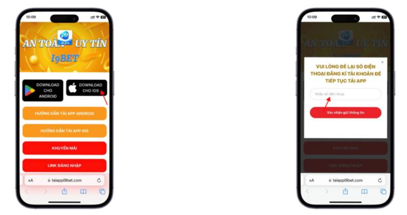 Các bước đơn giản để tải app i9bet cho iOS