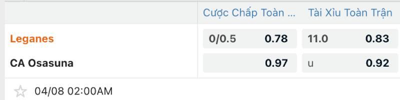 Chọn đội chủ nhà khi đánh kèo góc đầu/cuối
