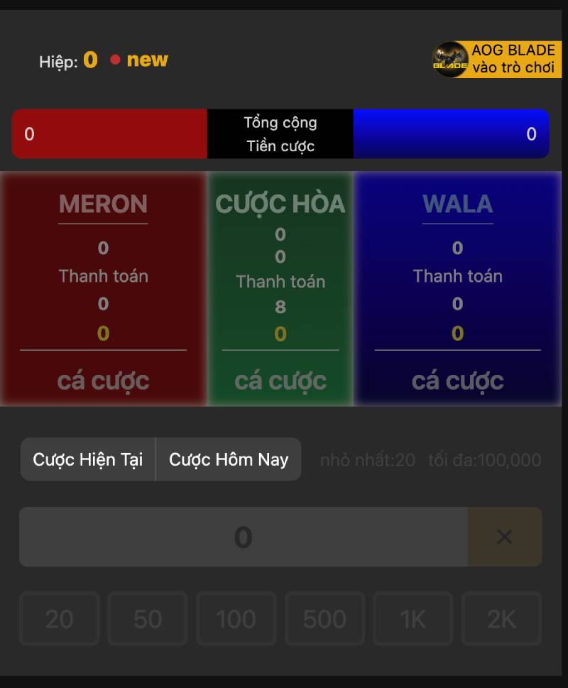 Kèo cược đa dạng, rõ ràng